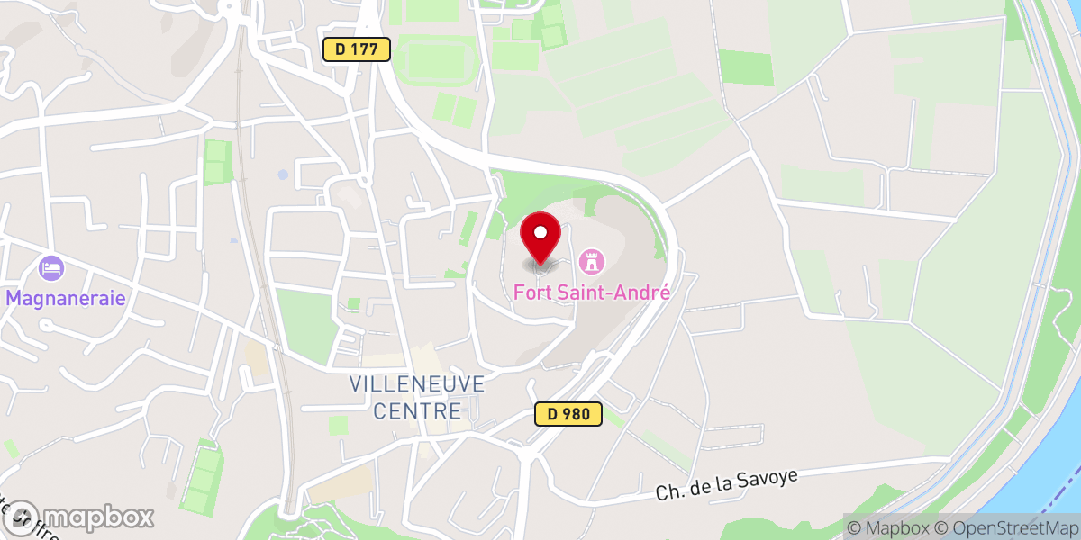 Map showing location of Eglise Notre- Dame-de-Belvézet