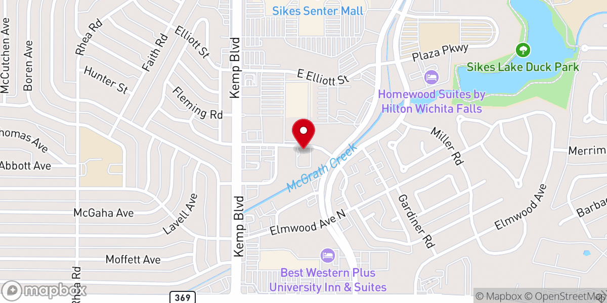 Map showing location of Victory World Outreach Church | Wichita Falls
