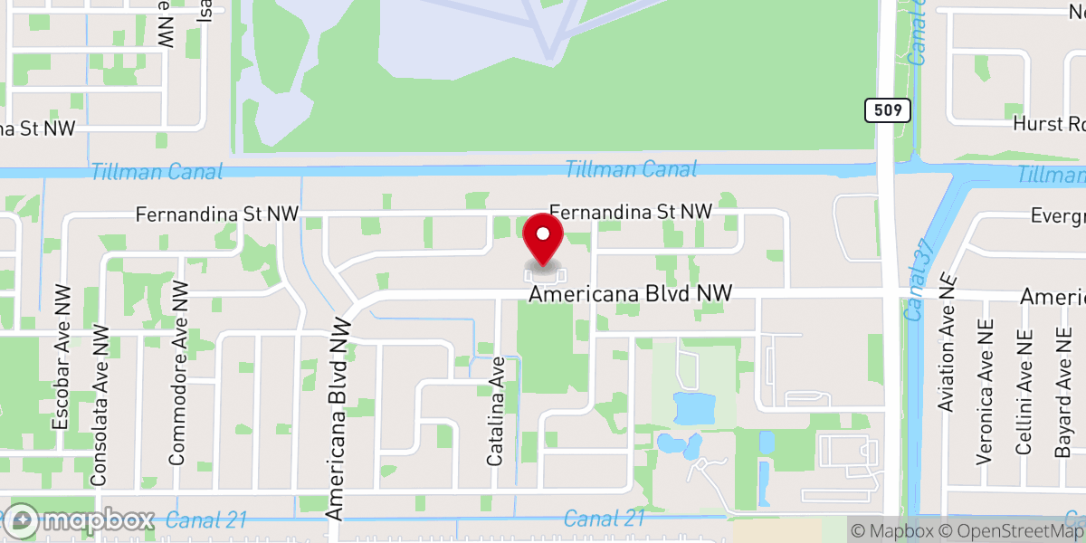 Map showing location of Casa de Bendicion Internacional A/D Inc