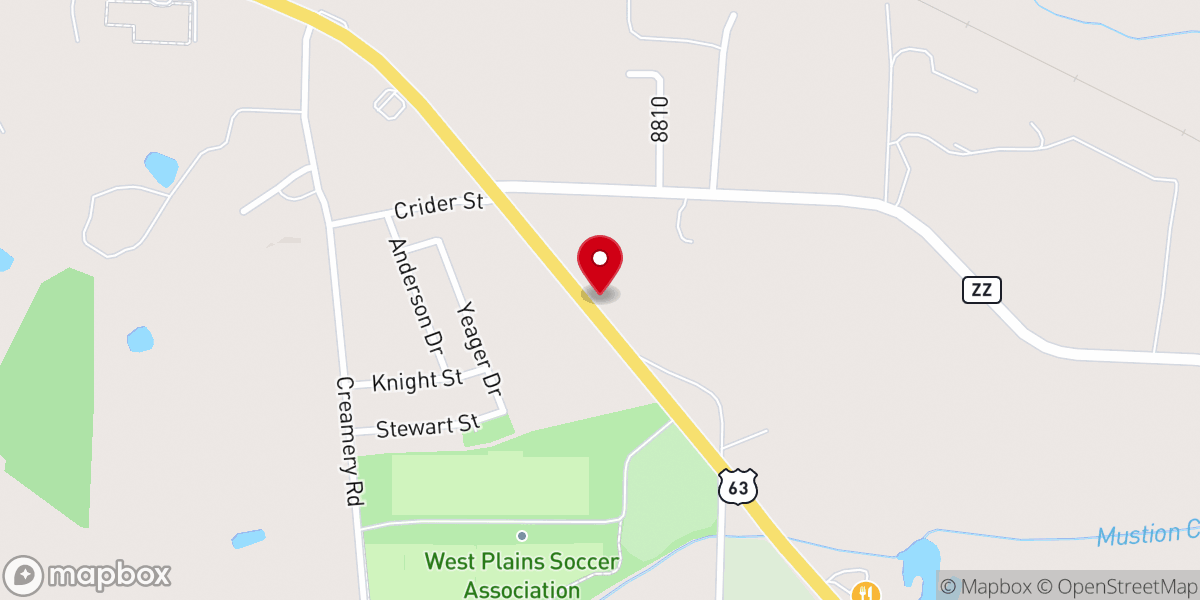 Map showing location of Calvary General Baptist Church