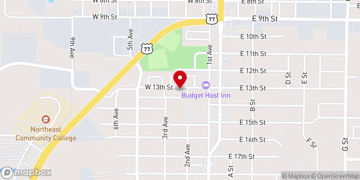 Map showing location of St. Michael's Parish Center & Office