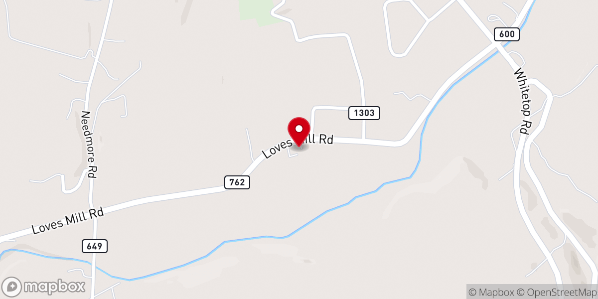 Map showing location of Faith Fellowship Church