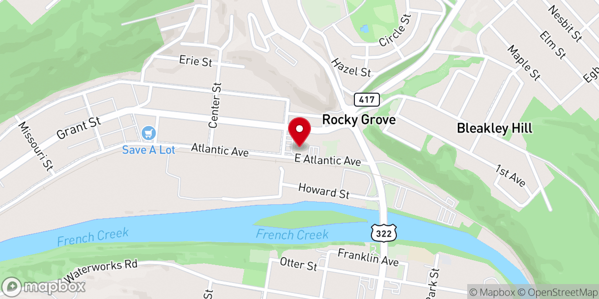Map showing location of Atlantic Avenue Church