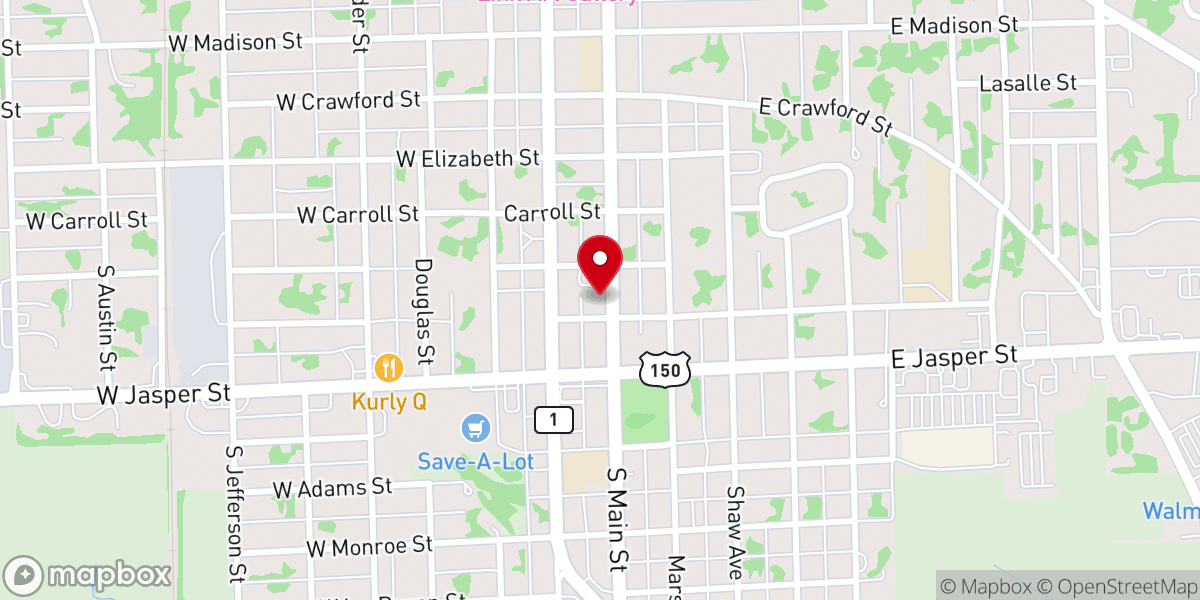 Map showing location of Grace Lutheran Church