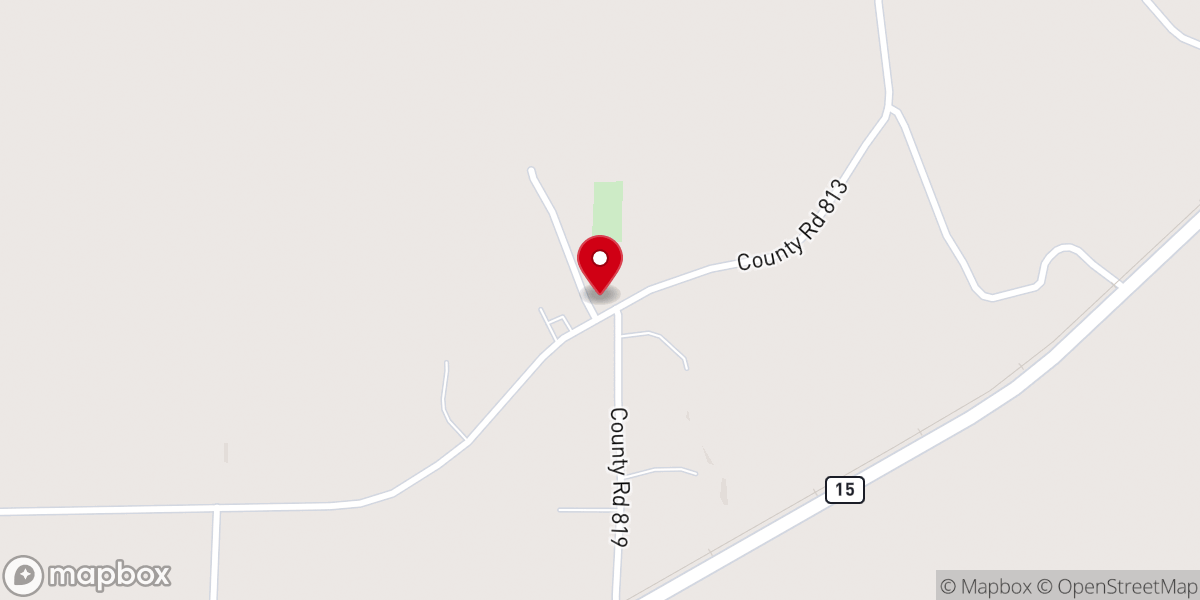 Map showing location of Palmer Baptist Church