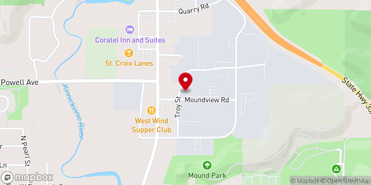 Map showing location of River Moon Coffee Roasting Company™