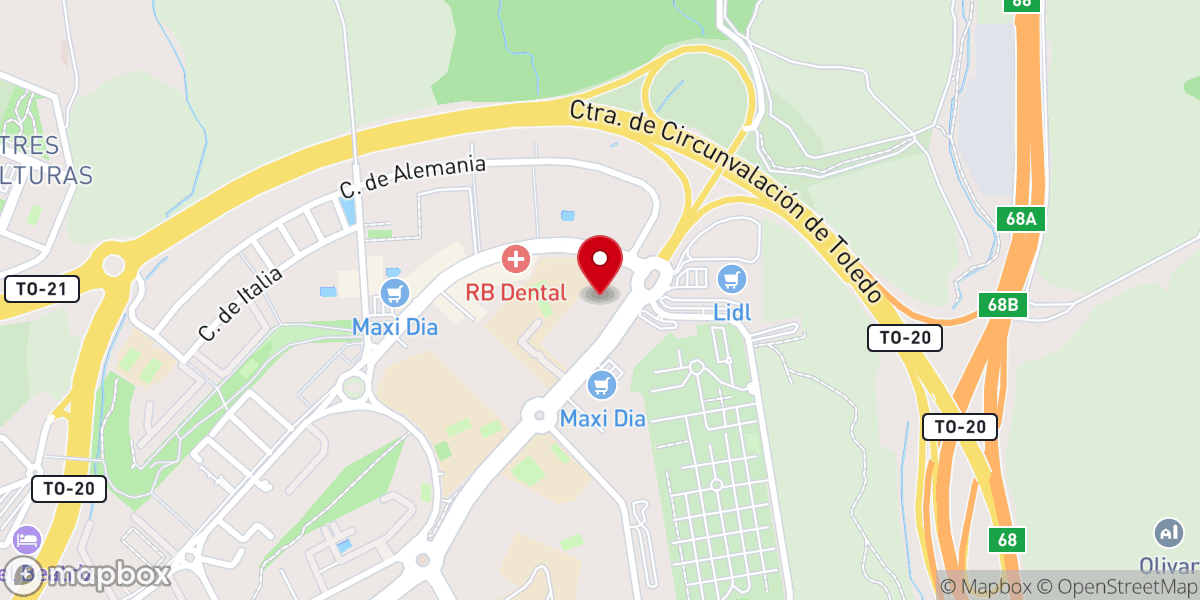 Map showing location of Convento de Dominicas de Jesús y María