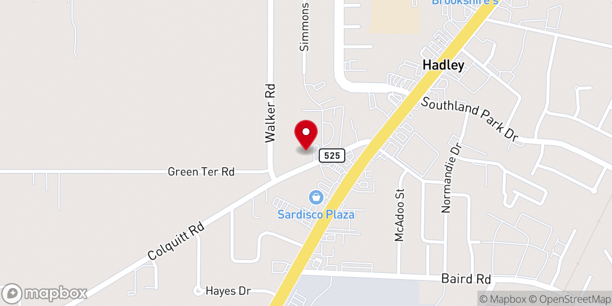 Map showing location of John Calvin Presbyterian Church