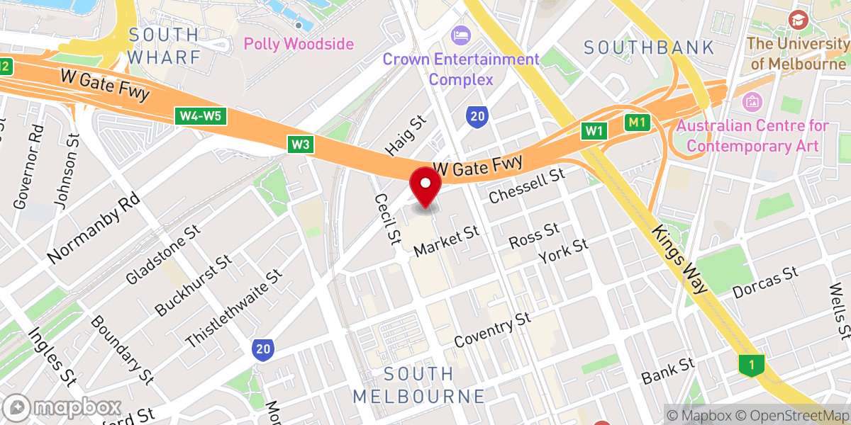 Map showing location of Bethany International Church