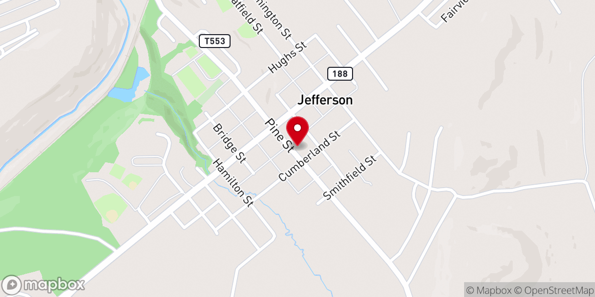 Map showing location of Little Zion Missonary Baptist