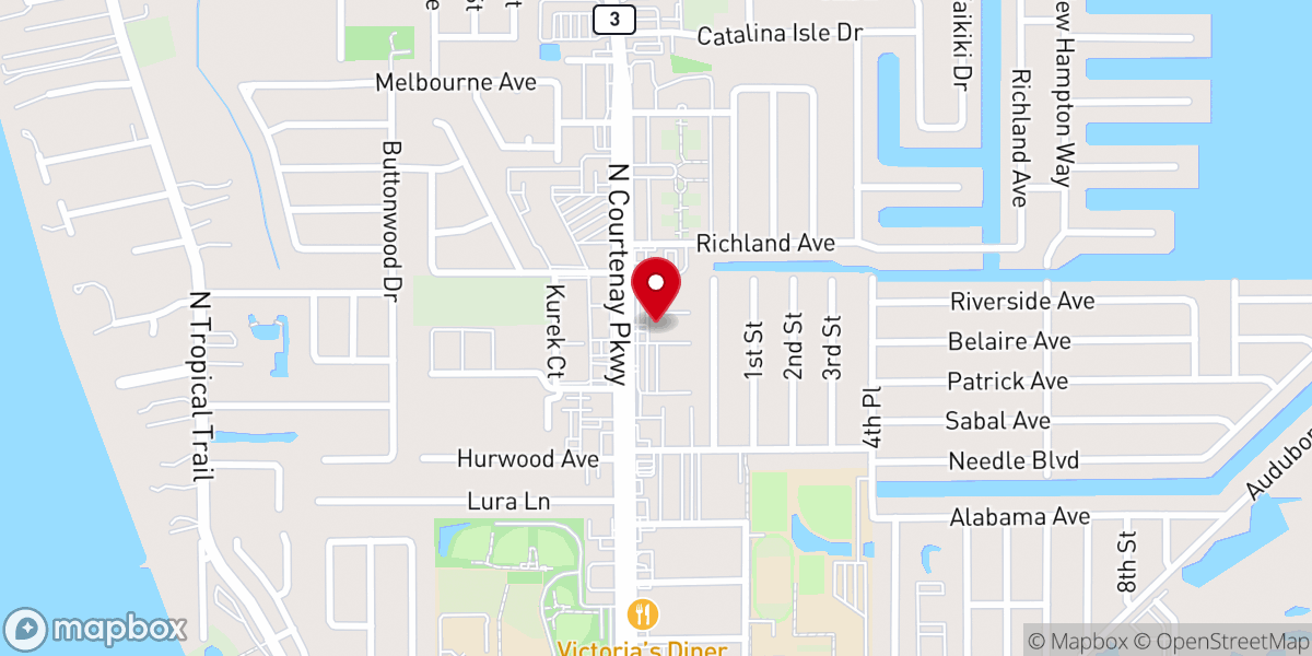 Map showing location of East Coast Christian Academy