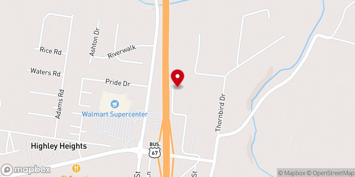 Map showing location of Church of God State Offices