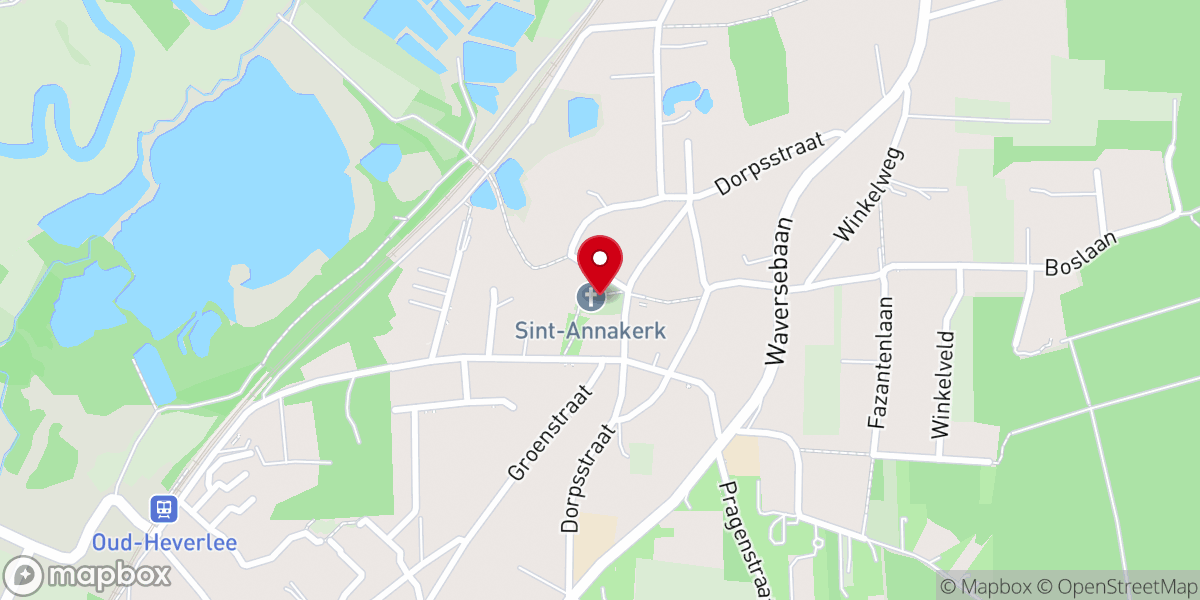 Map showing location of Sint-Annakerk