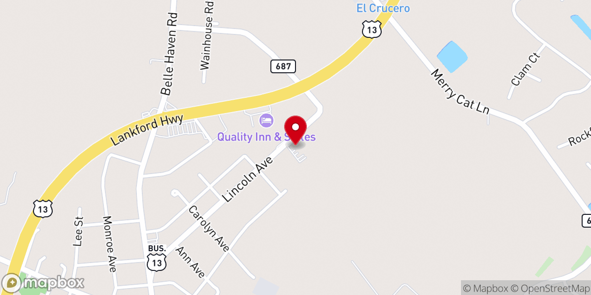 Map showing location of Maranatha Baptist Church