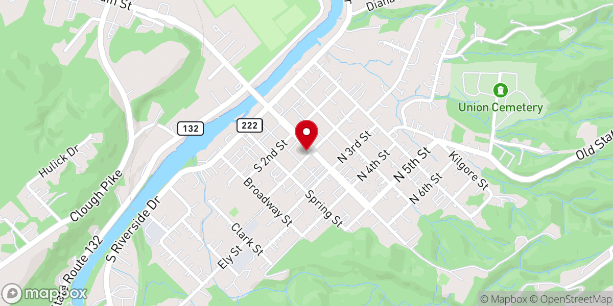 Map showing location of Christian Help Center