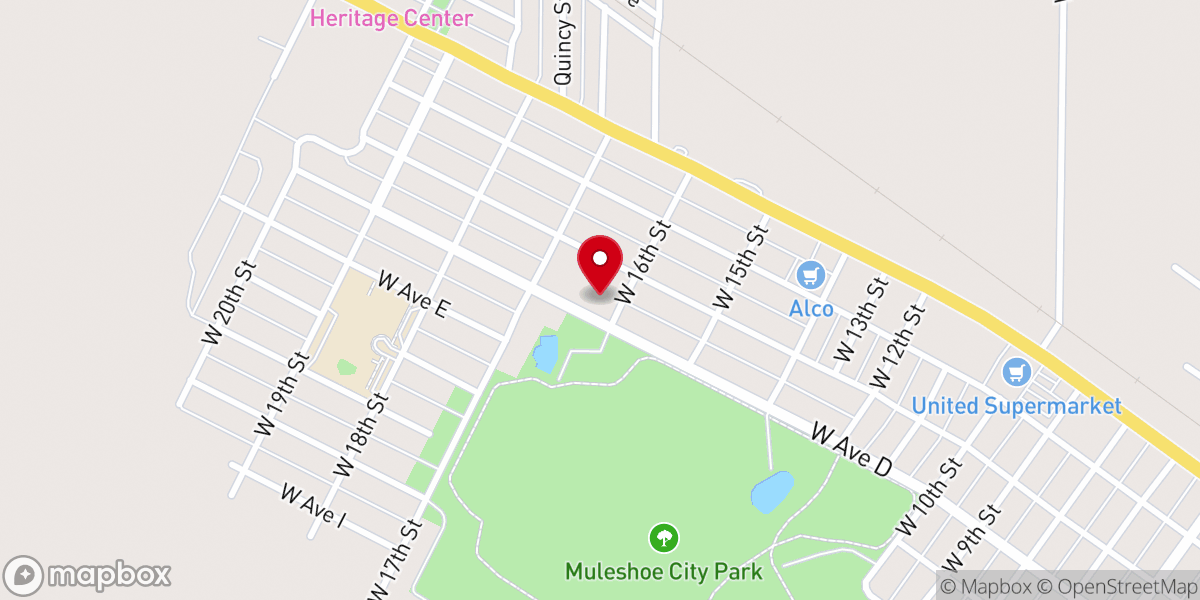 Map showing location of Church of Christ