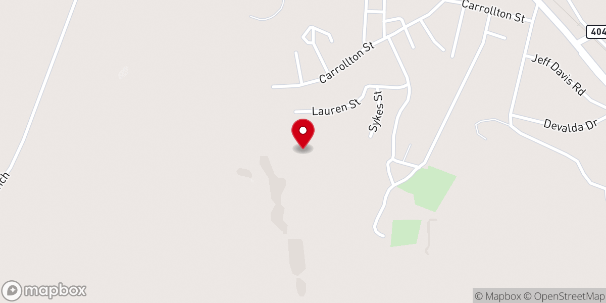 Map showing location of Duck Hill Church of God in Christ
