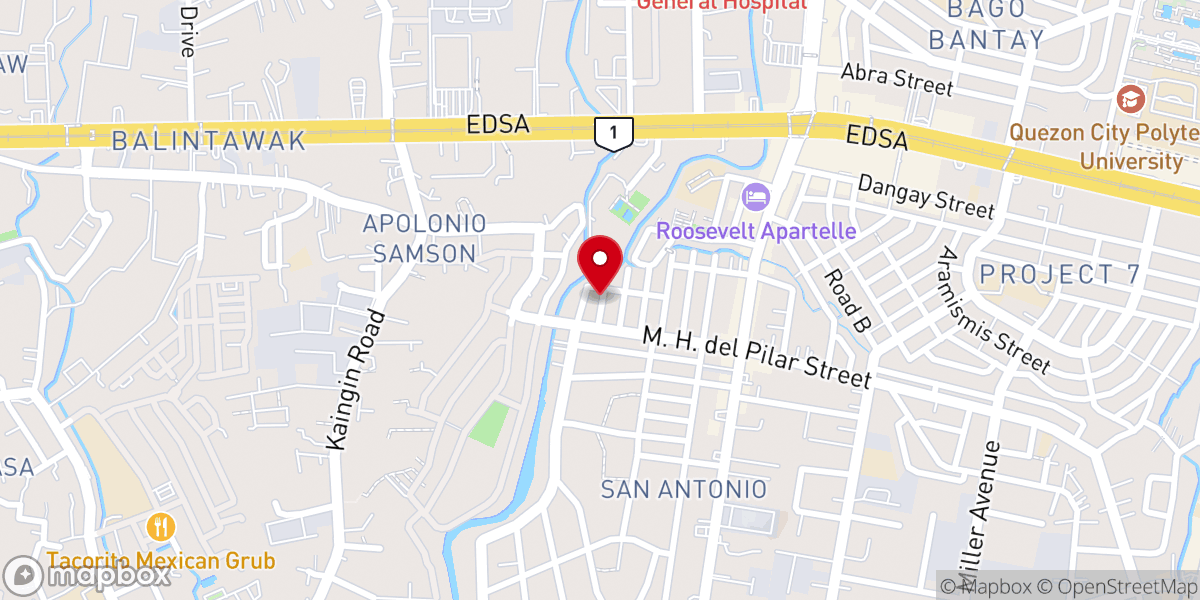 Map showing location of Redeemed By Grace Baptist Church