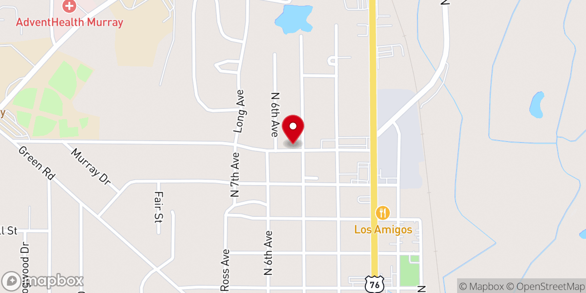 Map showing location of Shining Light Baptist Church