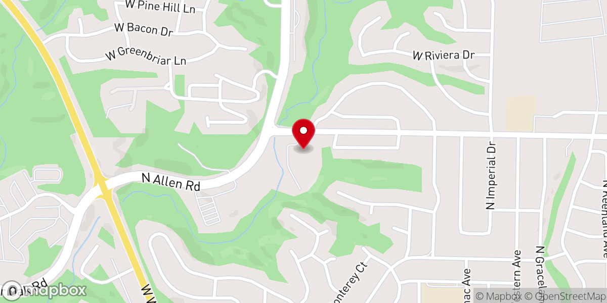 Map showing location of United Presbyterian Church