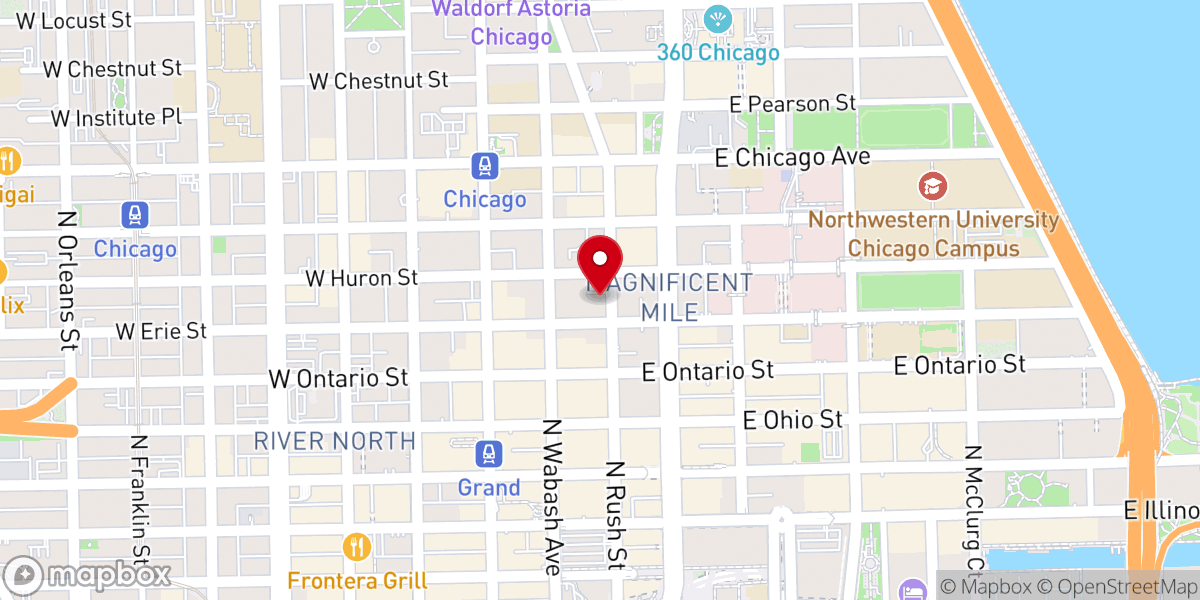 Map showing location of Episcopal Diocese of Chicago