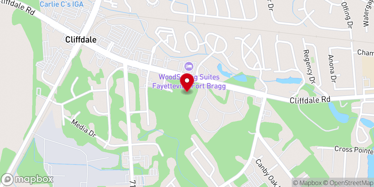 Map showing location of Blessed Family of God