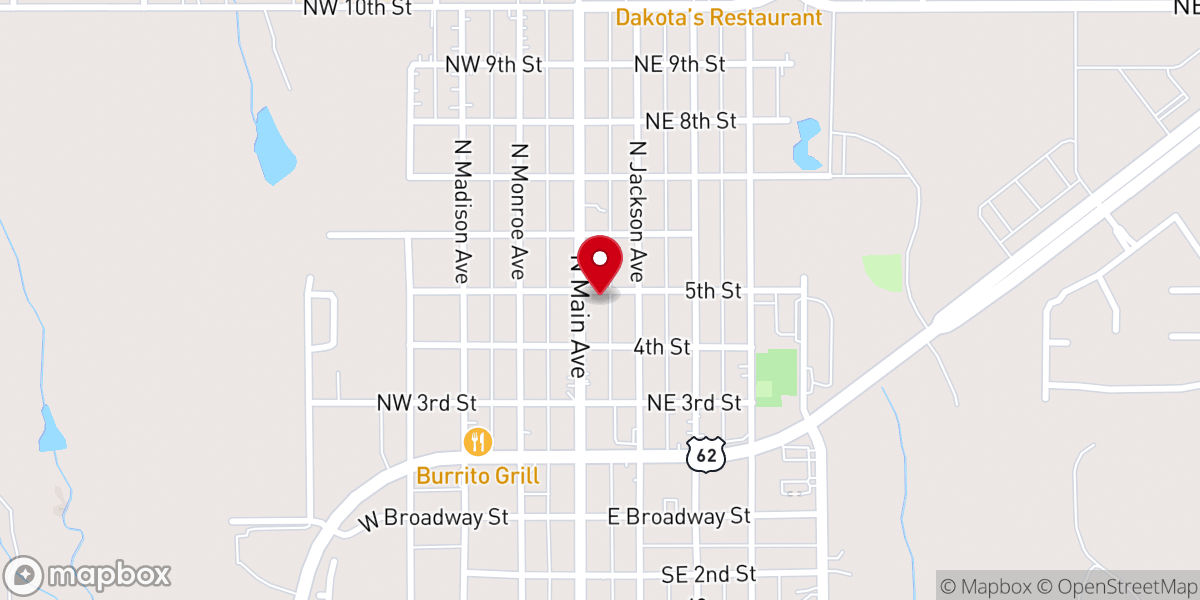 Map showing location of Christ Chapel Freewill Bapist Church
