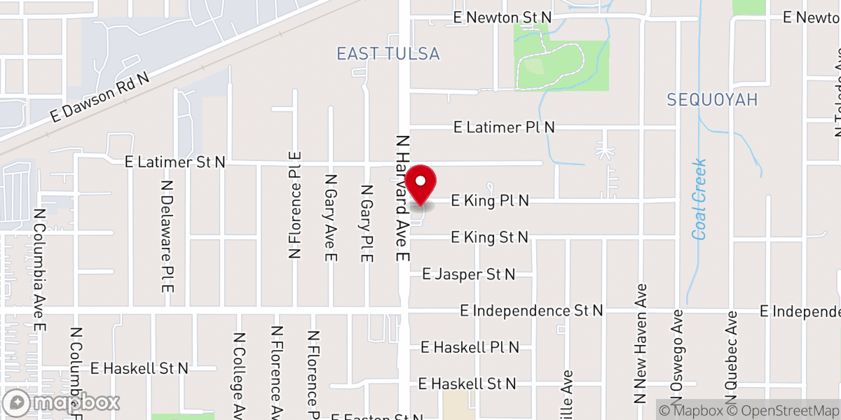 Map showing location of TULSA NUEVA ESPERANZA