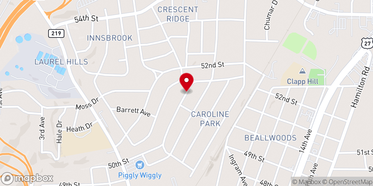 Map showing location of Faith Kingdom Ministry