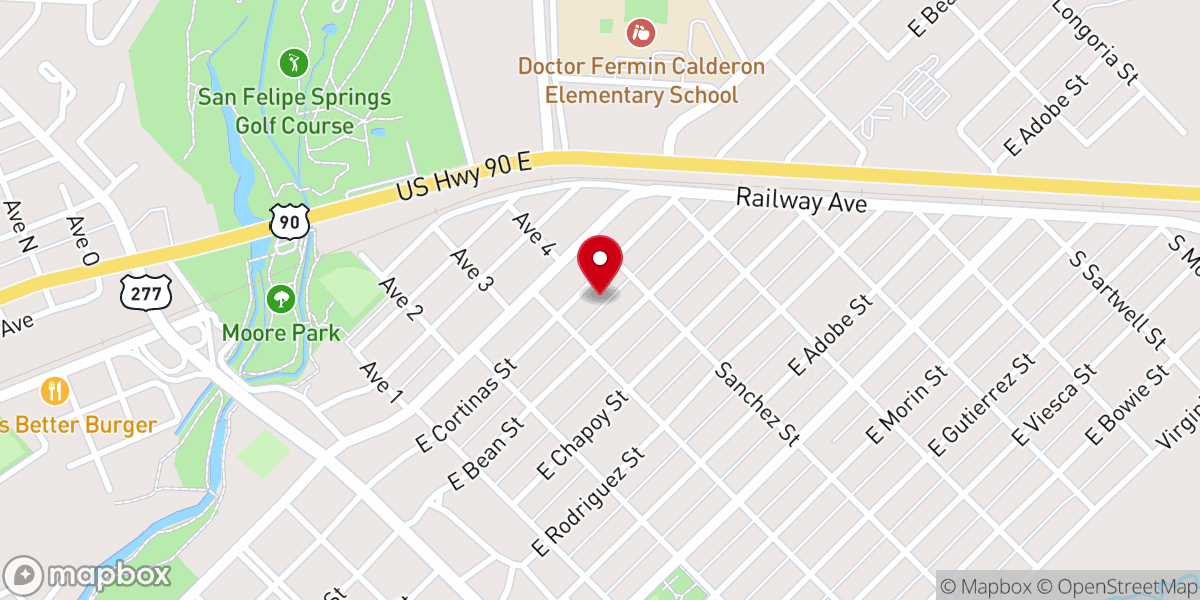 Map showing location of Bible Way Church of Our Lord