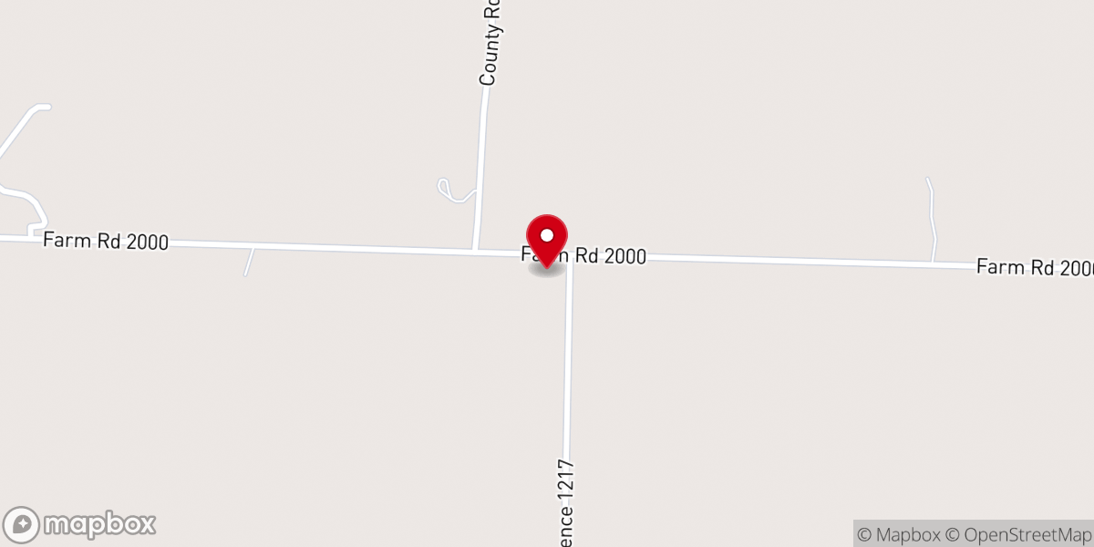 Map showing location of Hopewell Church