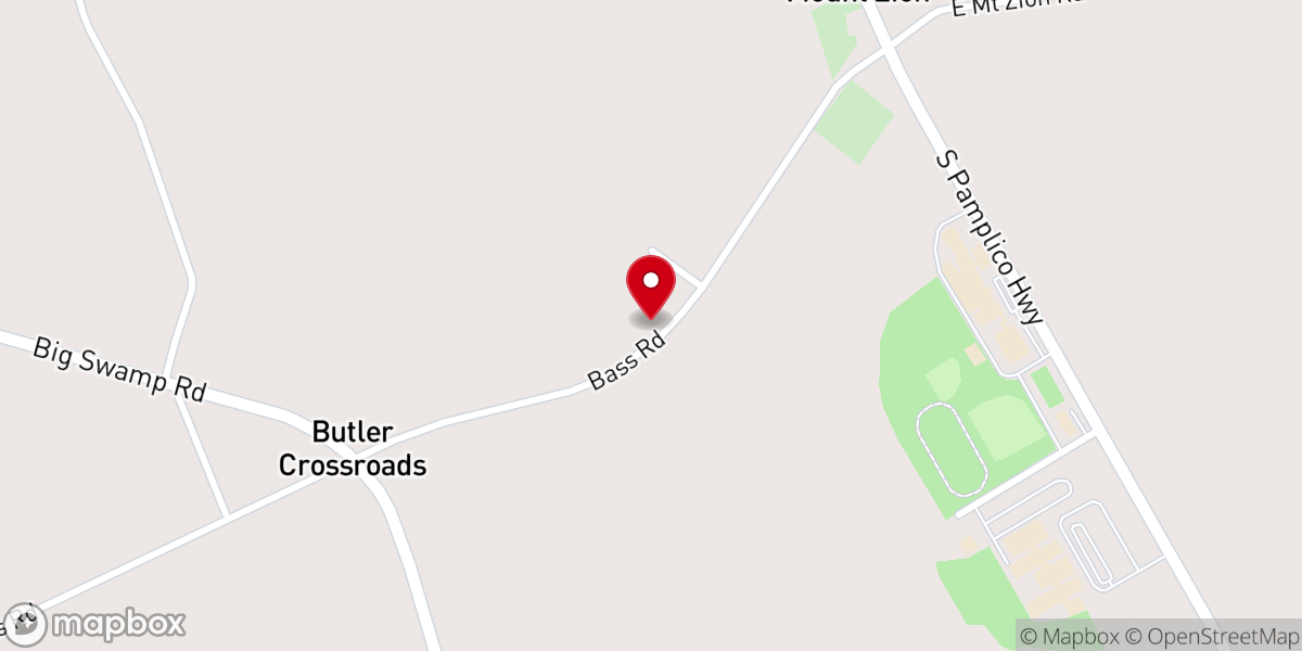 Map showing location of Aimwell Baptist Church