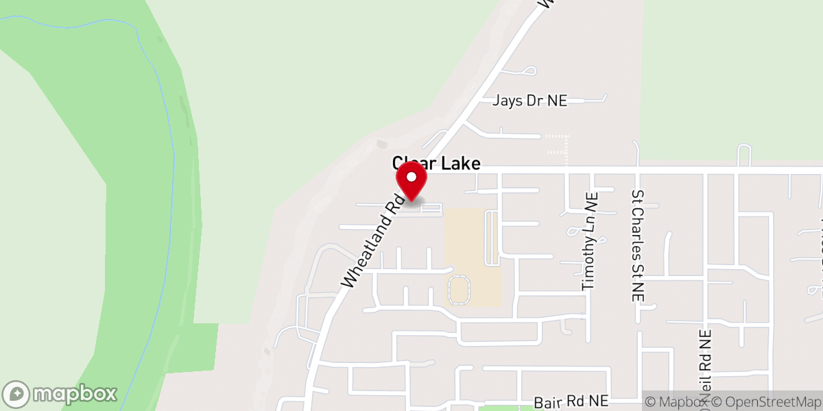 Map showing location of Keizer Clear Lake United Methodist Church