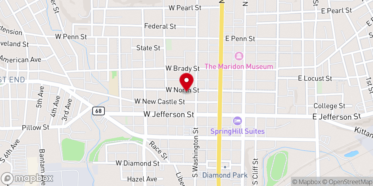 Map showing location of Community Full Gospel Church