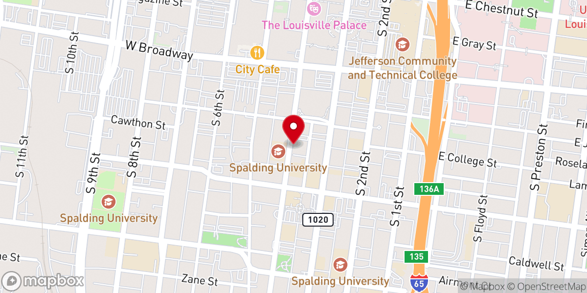 Map showing location of Calvary Episcopal Church