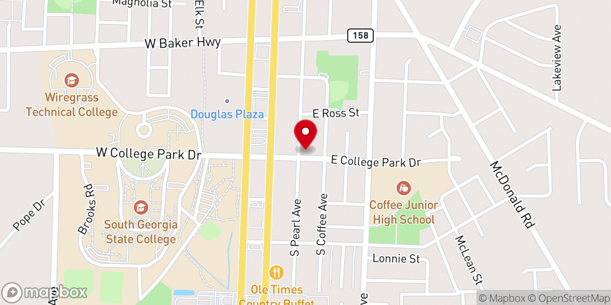 Map showing location of Hightower Memorial Temple