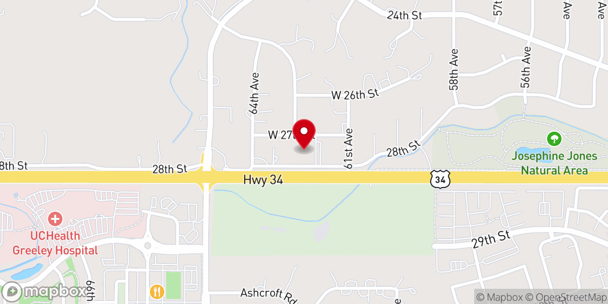 Map showing location of Mountain View Evangelical Free