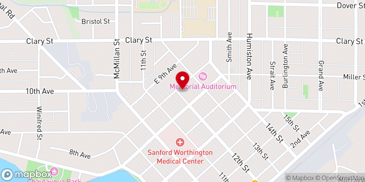Map showing location of St Mary's School and Little Saints Preschool