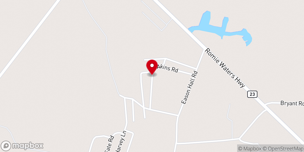 Map showing location of White Pine Community Holiness Church