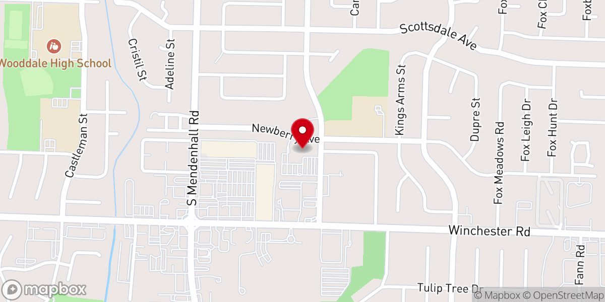 Map showing location of Resurrection Catholic Church
