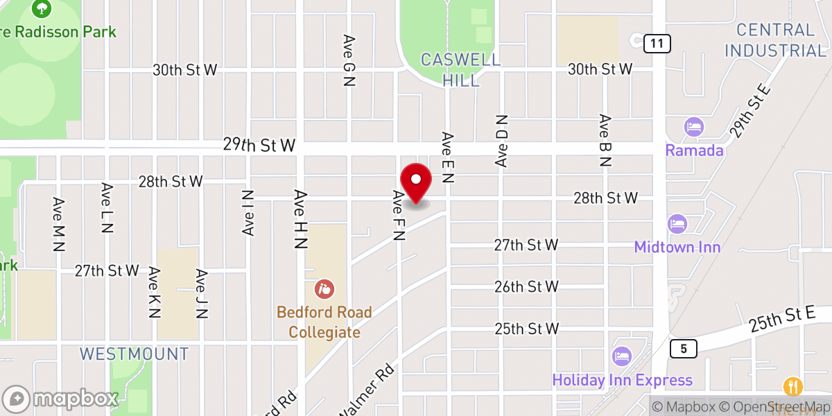 Map showing location of Christ Church Anglican