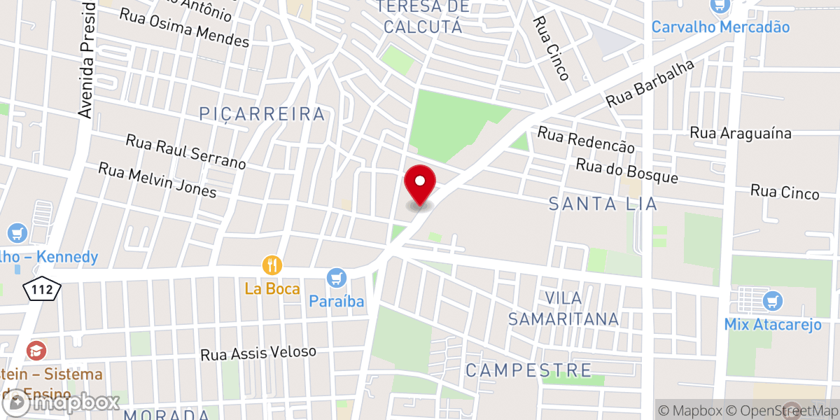 Map showing location of Igreja Pentecostal Deus é Amor Sede Regional
