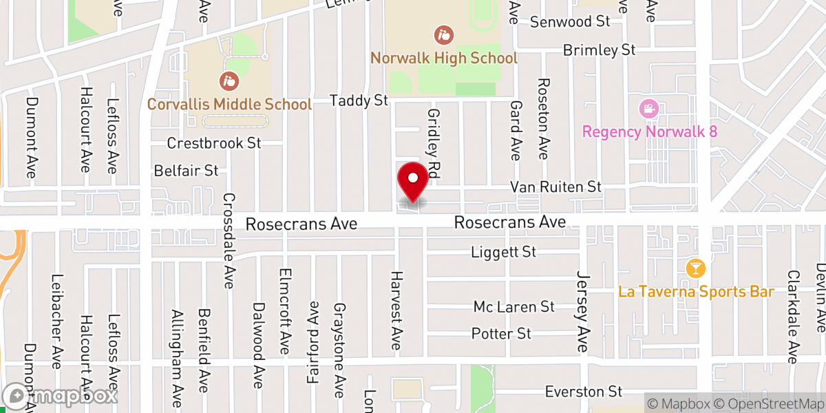 Map showing location of Shin Il Presbyterian Church USA