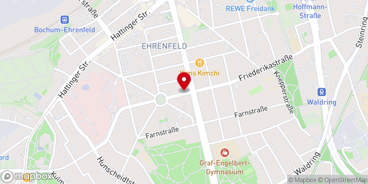 Map showing location of Kirchenkreis Bochum