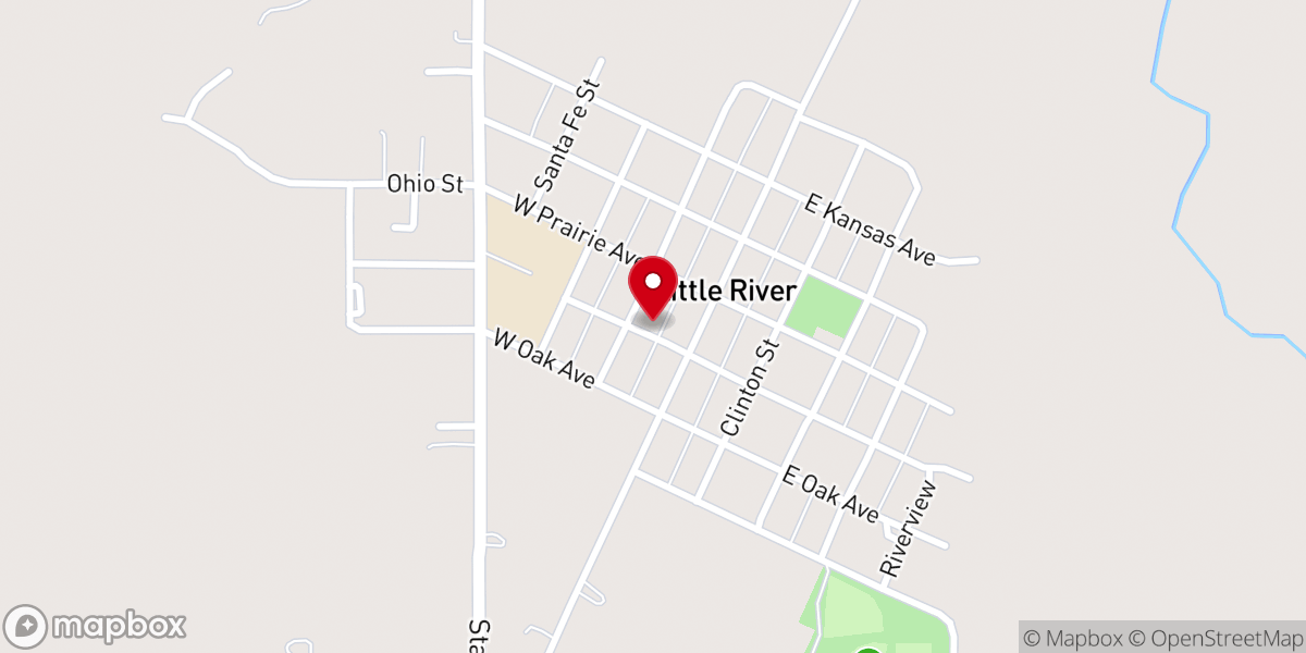 Map showing location of Holy Trinity Parish Hall