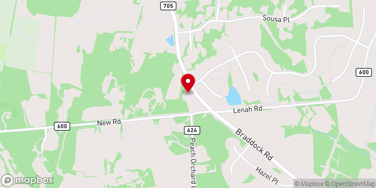 Map showing location of Little River Baptist Church