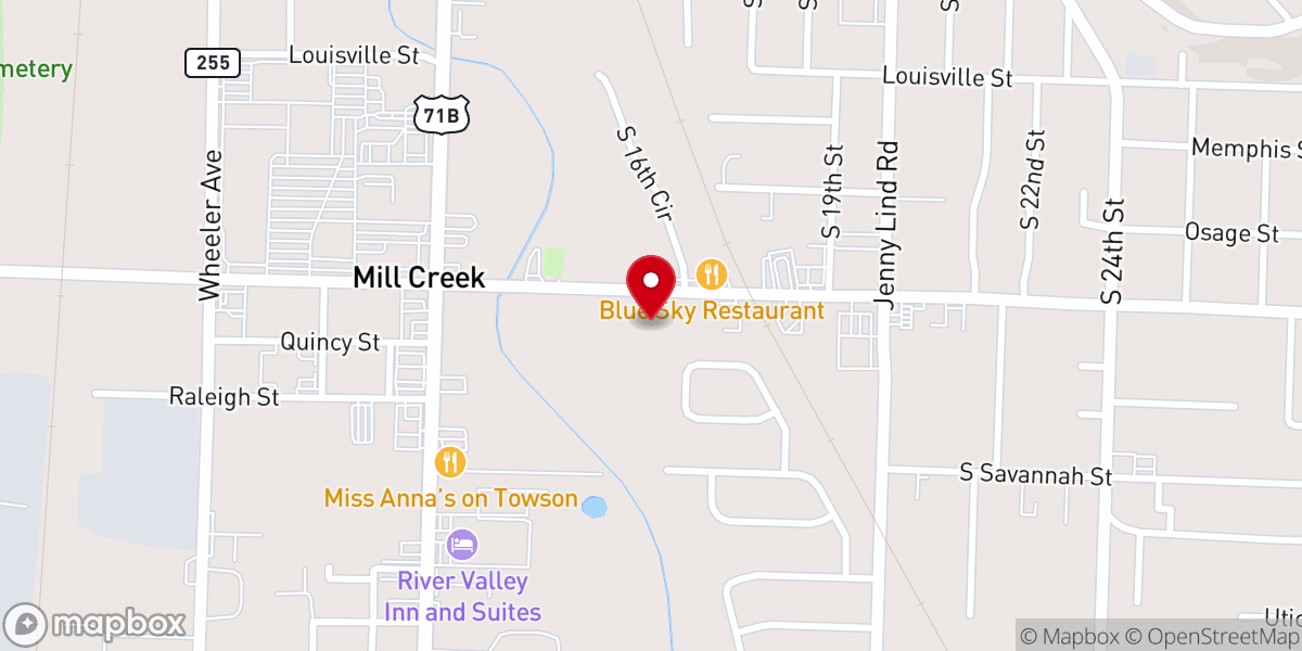 Map showing location of Unity Missionary Baptist Church