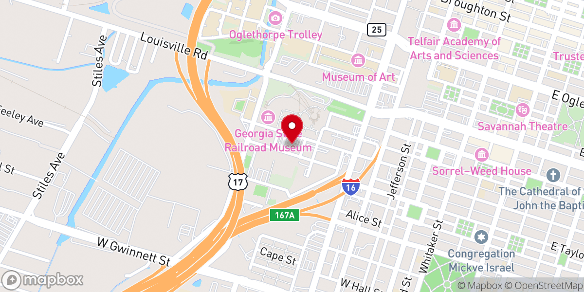 Map showing location of Compassion Christian Church Downtown Campus