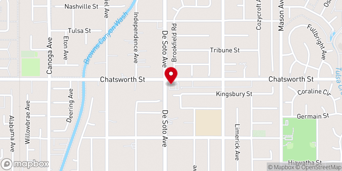 Map showing location of First Assyrian AG Church