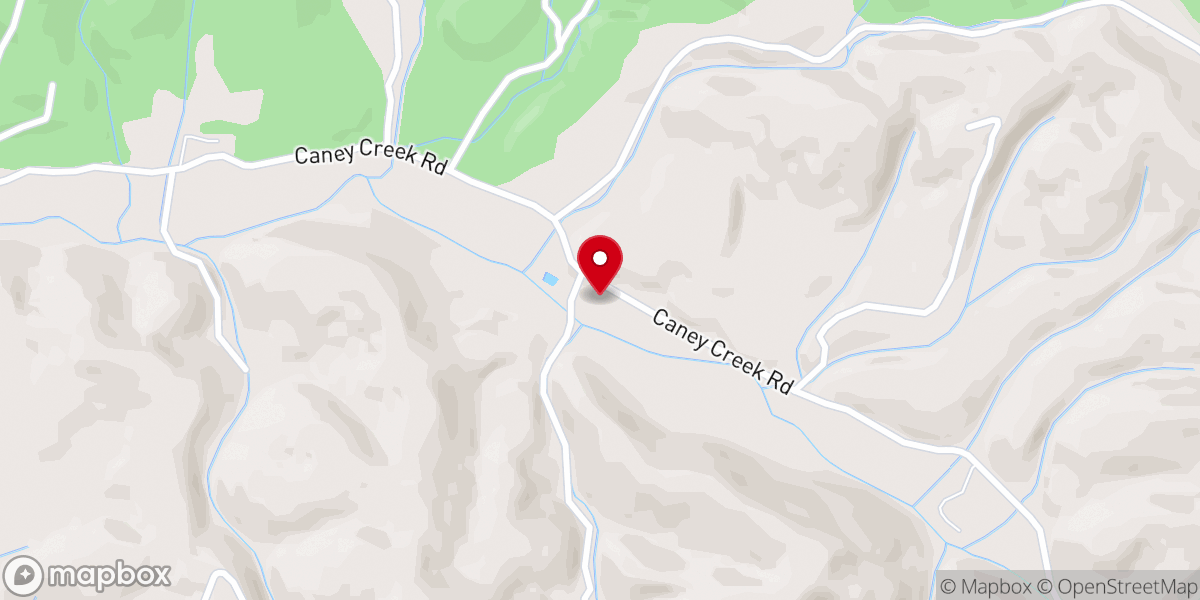Map showing location of Caney Creek Missionary Baptist Church